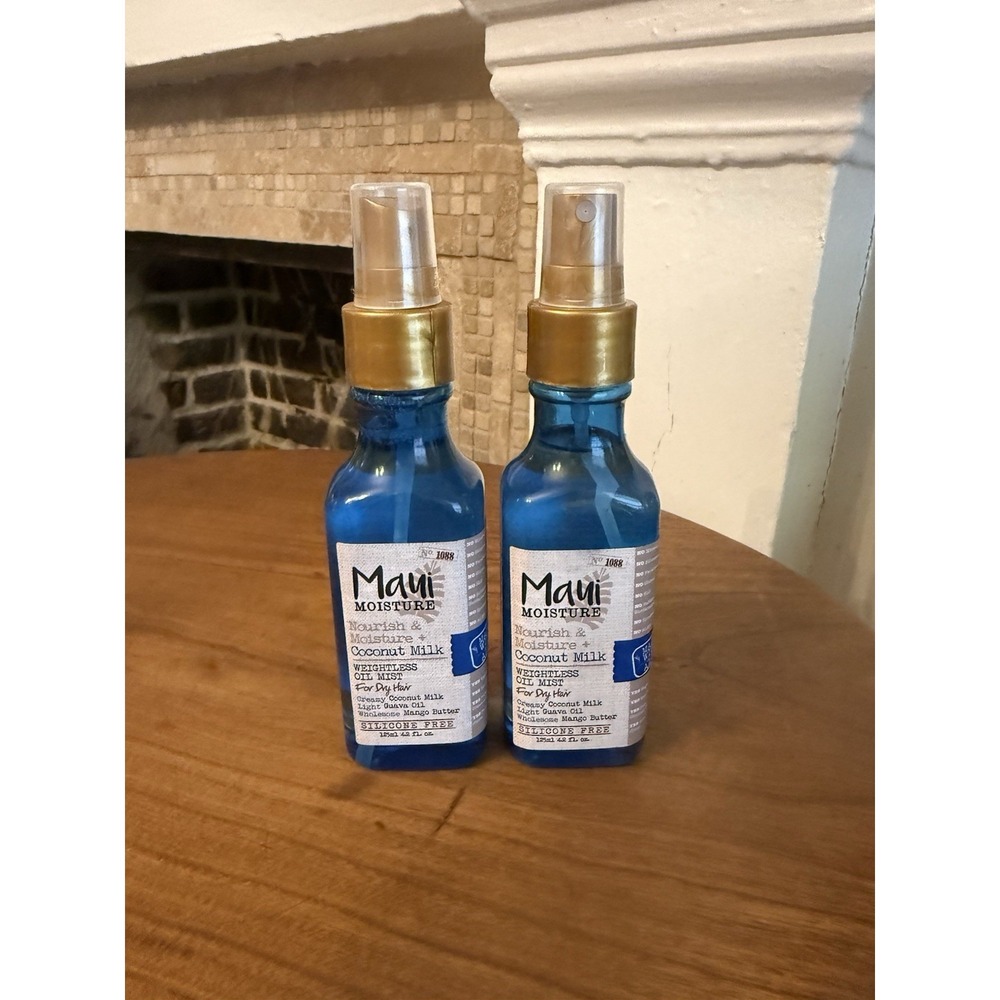 (2) Maui Moisture Coconut Milk Weightless Oil Mist Dry Hair 4.2oz Nourish